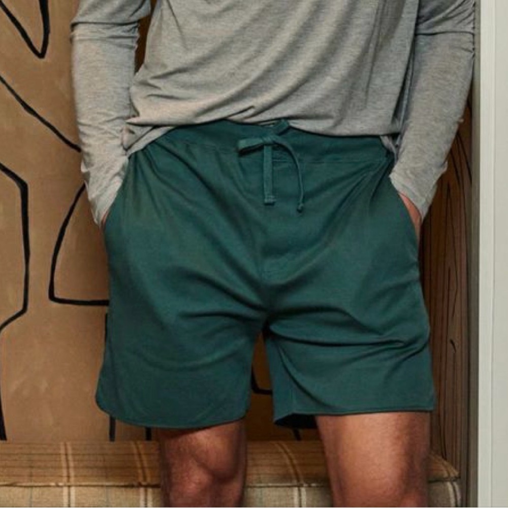 LAKE Men’s Pima Cotton Curved Hem Shorts – Juniper - NWT - Size XS